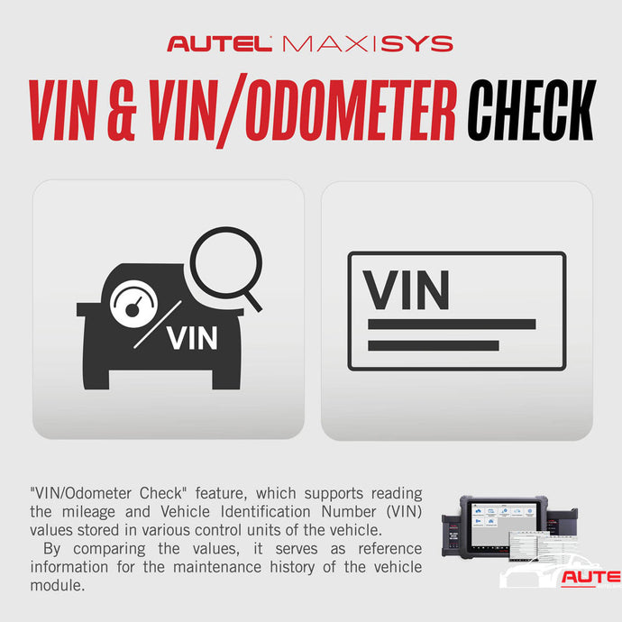 What is Autel MaxiSys “VIN/Odometer Check” Function ?