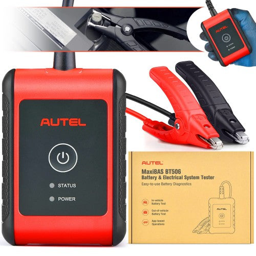 (Anni Sale)Autel MaxiBAS BT506 Auto Battery and Electrical System Analysis Tool Works for iOS/ Android and Autel MaxiSys Tablet (Chinese Version)