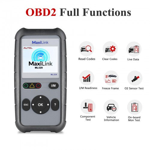 Autel MaxiLink ML529 OBD2 Scanner Diagnostic Tool Free Update