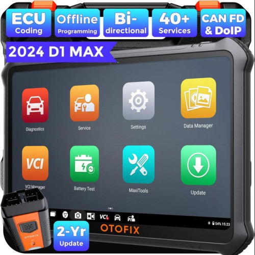 [2 Year Free Update]OTOFIX D1 MAX Professional Diagnostic Tool 40+ Service Functions Read/Erase Codes View Live Data Active Test