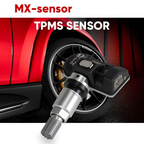 Autel MX-Sensor 315MHz+433MHz 2 in 1 Universal Programmable TPMS Sensor (Metal/ Rubber Valves)-OE Level Tire Pressure Monitoring System