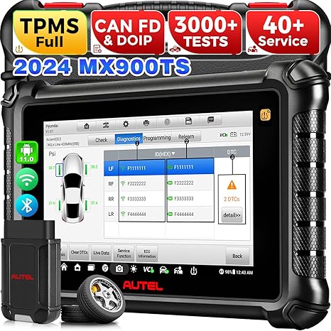 Autel MaxiCheck MX900TS MX900-TS Update of MK900 MK808S MX900 MS906TS MK808S-TS Support  Full TPMS Function CAN FD & DOIP Bidirectional Diagnostic Scan Tool All System Diagnose 40+ Service