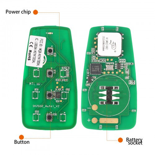 AUTEL MAXIIM IKEY Standard Style IKEYAT004CL 4 Buttons Independent Smart Key (Panic/ Trunk) 5pcs/lot