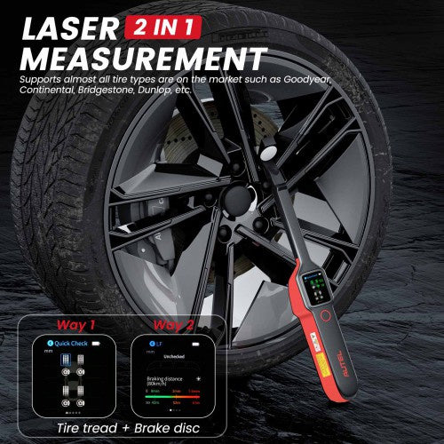 Autel MaxiTPMS TBE200 with Screen Wiper Laser Tire Tread Depth